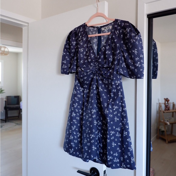 SOLD- CIAO LUCIA Tatiana Silk Mini Dress - Picture 3 of 7